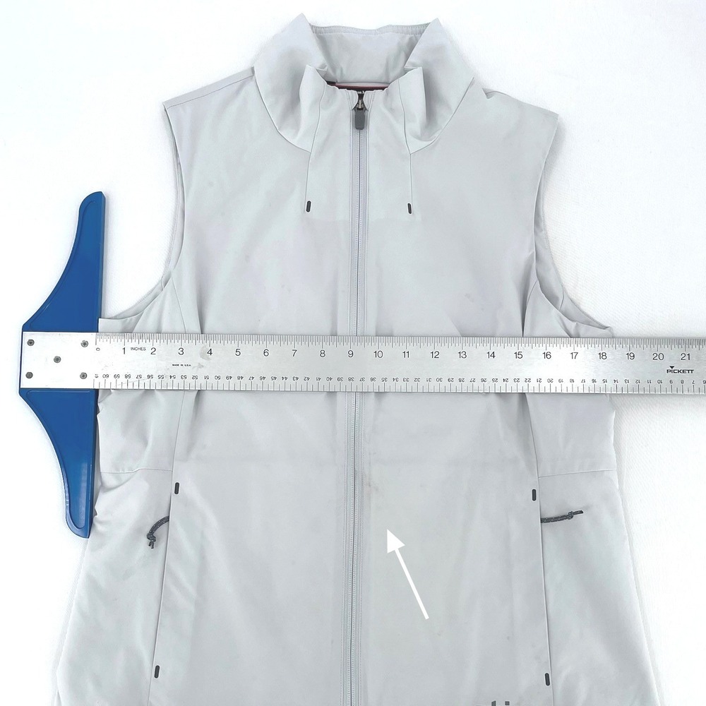 Stio Fernos Insulated Vest Womens M Light Gray Full Zip Stretch Pockets - Picture 4 of 9